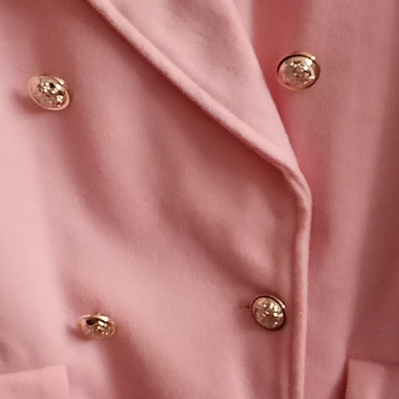 NEW RVHSWDS Party Festival Office Career Size XL Light Pink Color Pea Coat HMBC - Picture 10 of 13